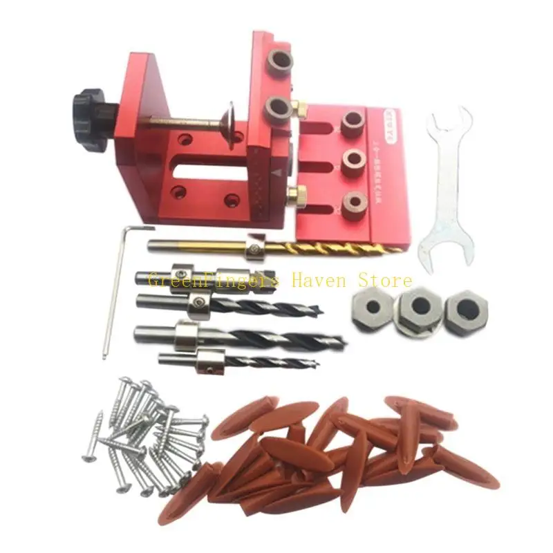 F68D Round Tenon Locator Wall Marking Position Ruler Hole Cutter Drill Opener