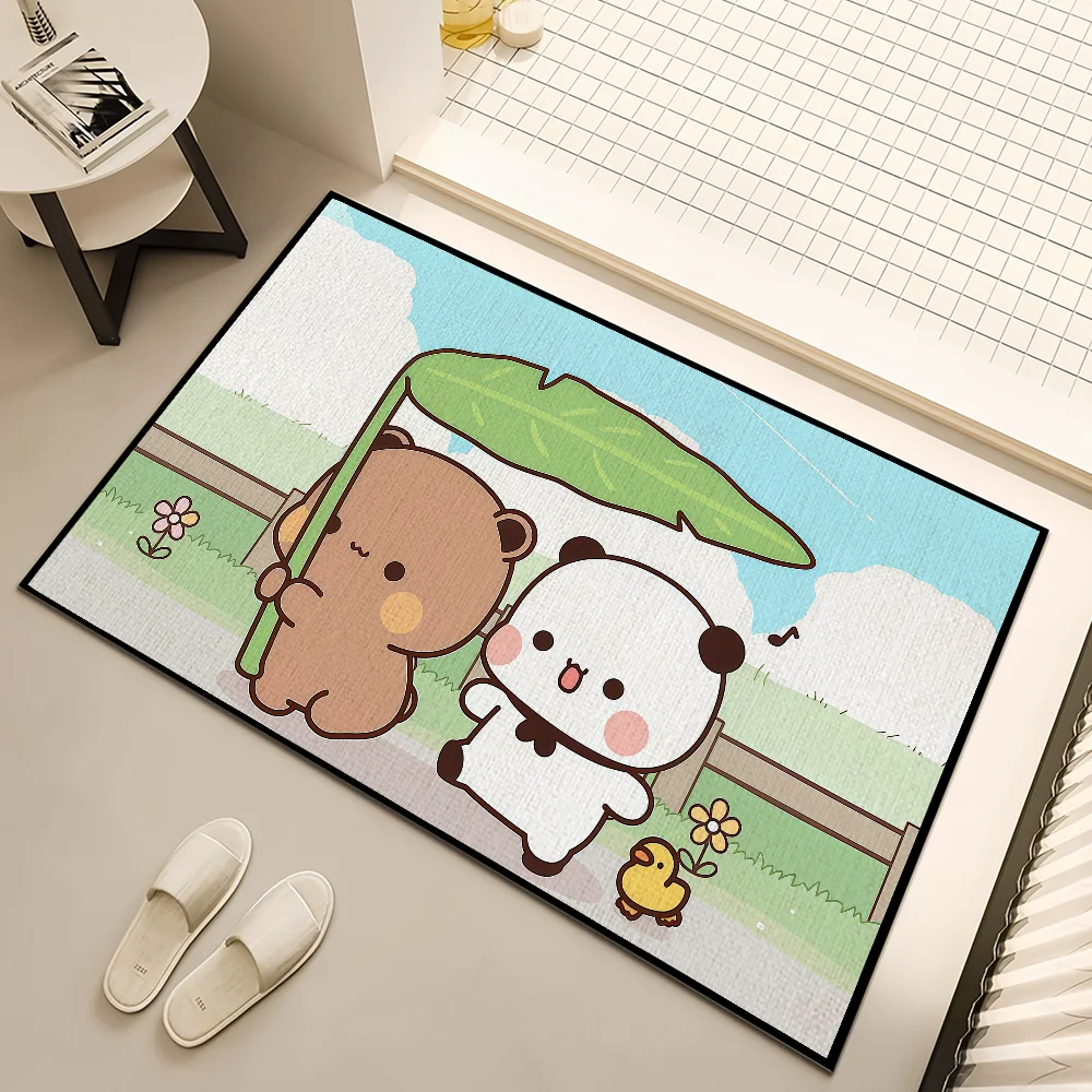 

Каваи мультфильм искусство медведь d-dudu b-bubu маленький ковер ковер домашний декор коврик для спальни прихожая балкон вход коврик украшение