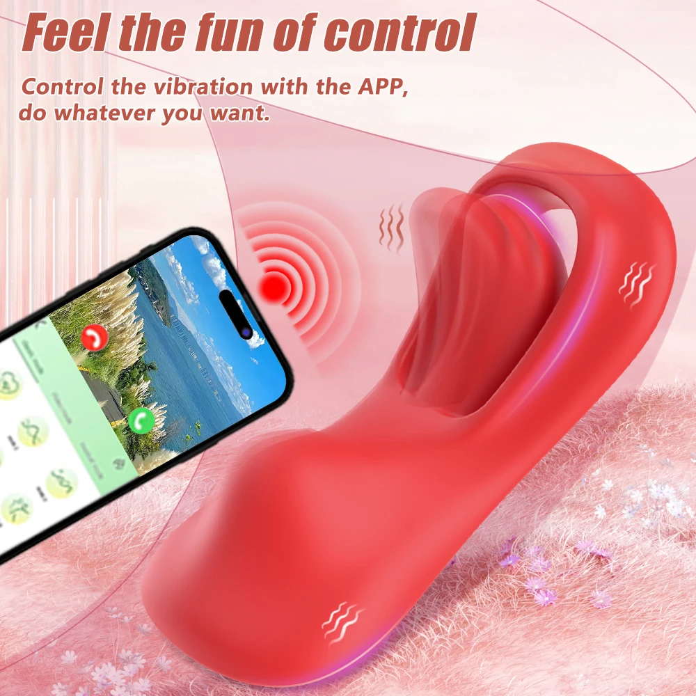APP Wearable Vibrator In Panties Tongue Licking Clit Stimulator Vibrating Female Masturbator Vagina Orgasm Adults Sex Toys view 4