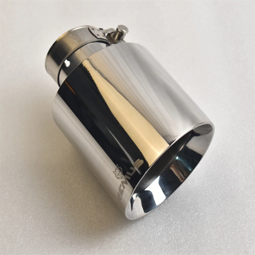 

RE Car Exhaust Racing Exhaust Tip 304 Stainless Steel Universal Tail Pipe Decoration Nozzles Stainless MufflerTail Tips Modify