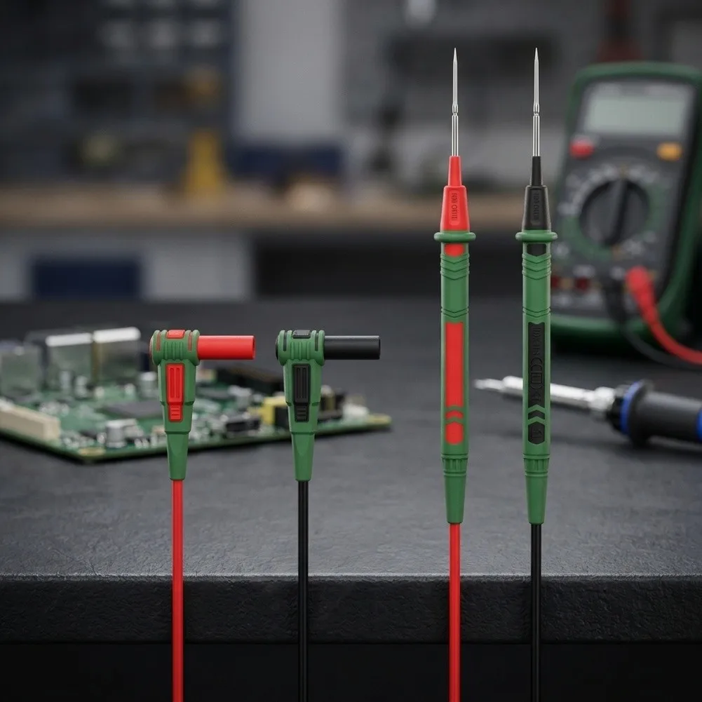 MT02 Fine Tip Test Probes with Nickel Plating for Digital Multimeters Used in Electronics Debugging and Repair
