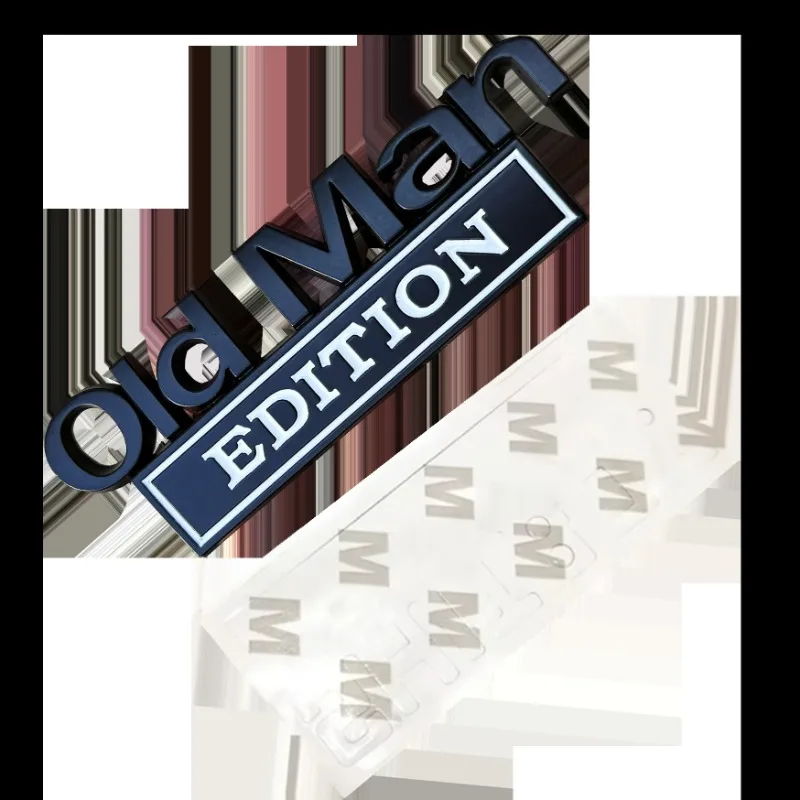 Adesivos de carro modificados de alta qualidade personalizados, material de metal, edição de velho com suporte adesivo