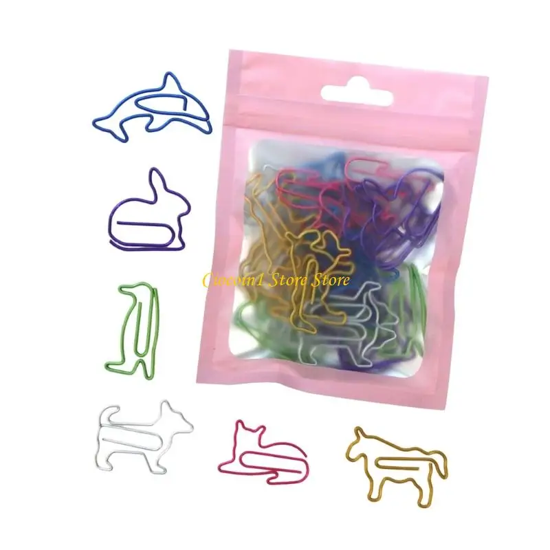 A3PC Multifunctional Paper Clip 20-60mm Small Metal Clamp File Organiser Clip Book Page Marker Clips for Office School