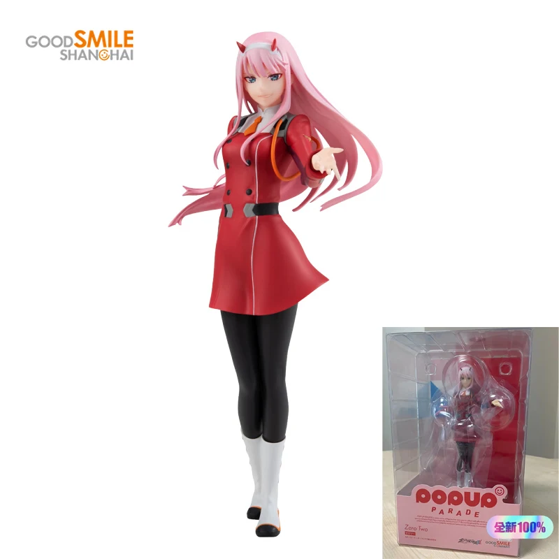 

In Stock Original GSC POP UP PARADE Darling In The Franxx Zero Two Figure 17Cm Anime Figurine Model Collection Toys for Boy Gift