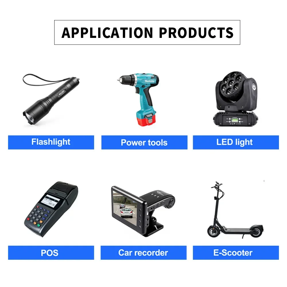 18500 akumulator litowy wielokrotnego ładowania 1500mAh baterie Icr18500 3.7V płaska główka ze szpicem do zabawek elektrycznych głośniki latarki LED Light — zdjęcie produktu 5