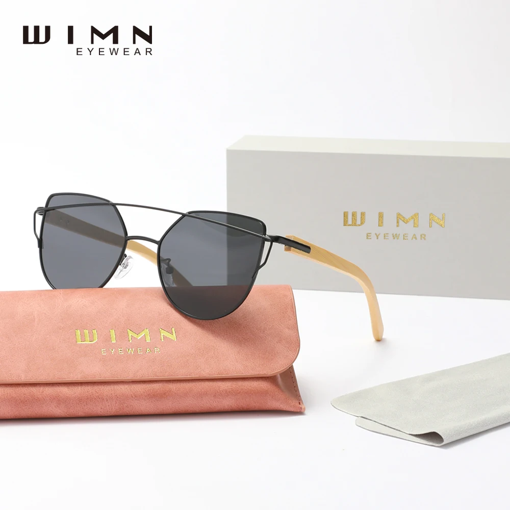 

WIMN Fashion Vintage Handmade Wood Sunglasses Men Bamboo Sunglass UV400 Women Design Original Wood Glasses