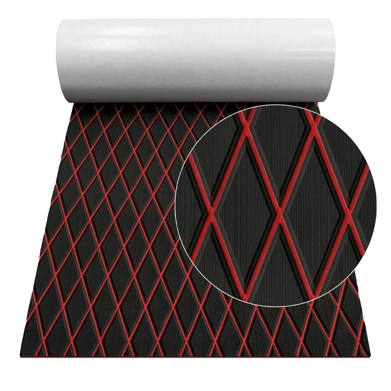 

1900*700*6mm EVA Foam Boat Pad Non-Slip Self-Adhesive Faux Teak Decking Sheet Mat Anti-Slip Flooring Pad for Yacht Boat Deck Pad