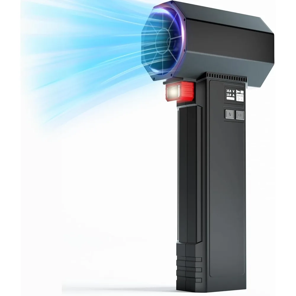 Турбо-сушилка для автомобиля, портативная автомобильная сушилка мощностью 750 Вт, воздушный поток 330 куб. футов в минуту, тяга 3,5 фунта, 4 скорости, для чистки двора