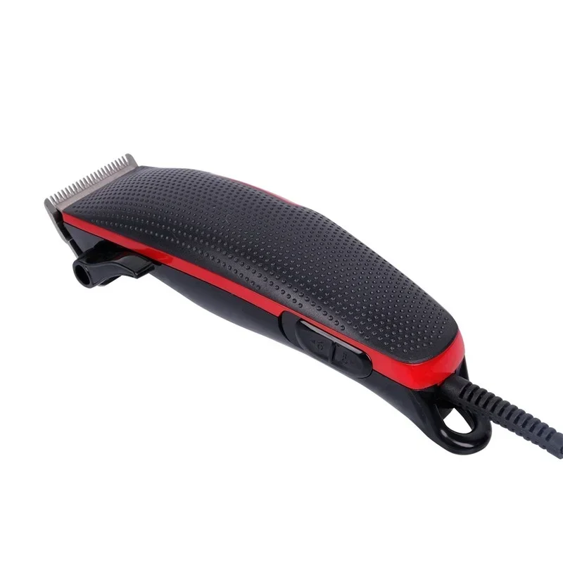Elétrico com fio clippers kemei KM-4801 profissional barba aparador de cabelo máquina de corte de cabelo uso com fio lâminas ajustáveis