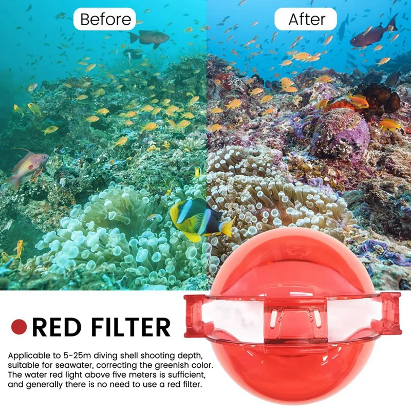Insta360 x3用防水ダイブフィルター、赤、ピンク、紫のフィルター、色を強化、水中ビデオ写真、耐久性のあるケース