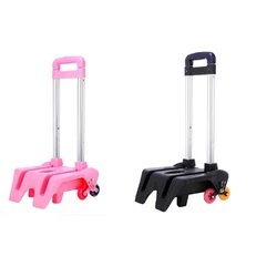 Foldable Pulling Rod Cart Aluminum Alloy Metal Pet Dog Rolling Wheel