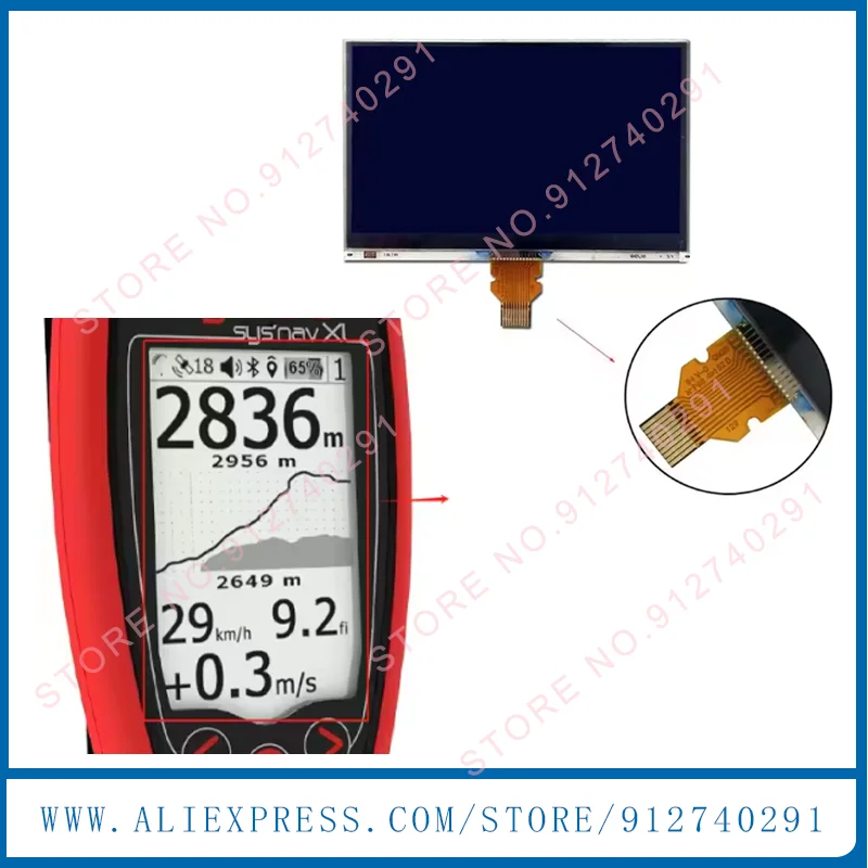 

2,7-дюймовый ЖК-экран для Syride SYS Nav XL, панель ЖК-дисплея сверхлетающего инструмента