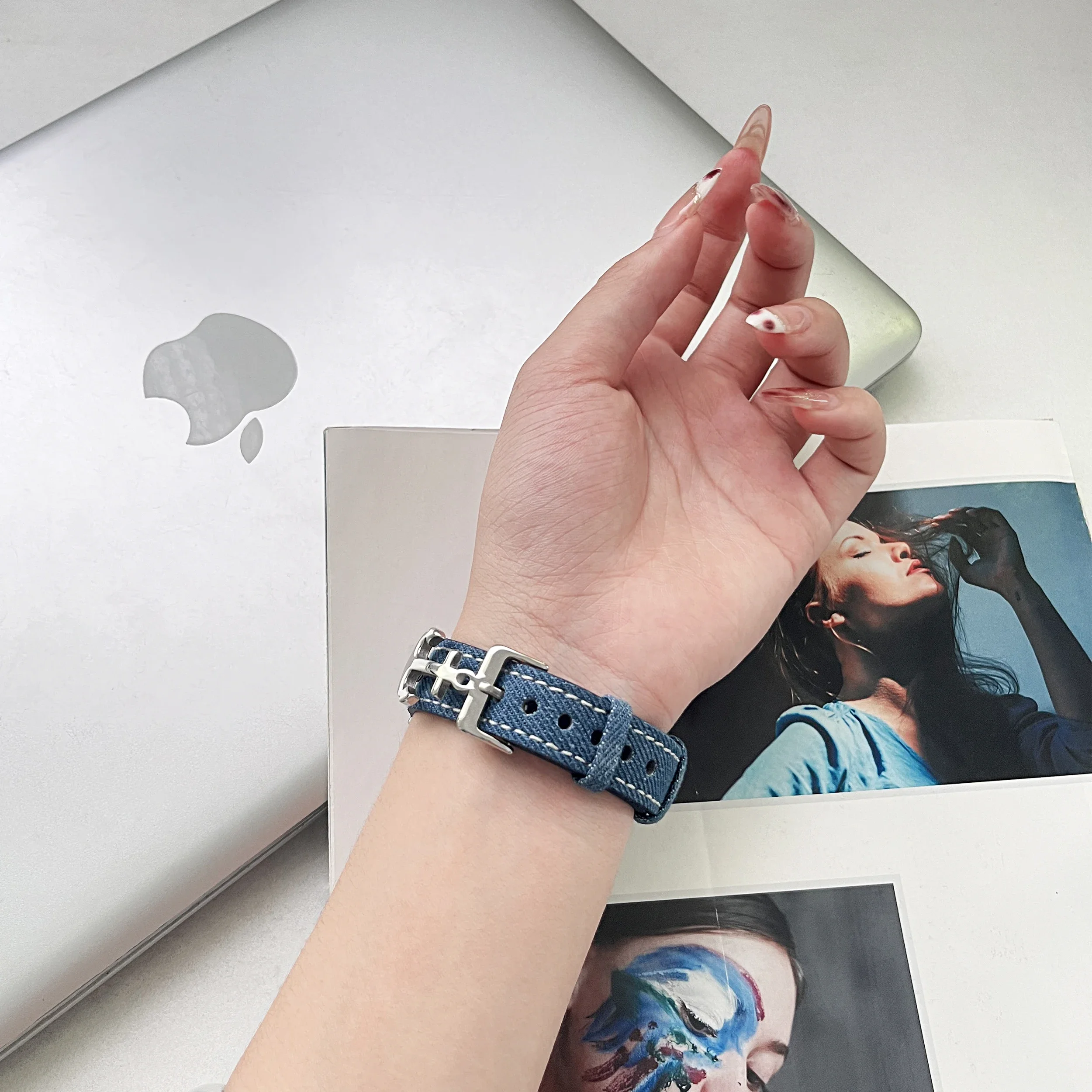 삼성 갤럭시 시계 7 FE 5 Pro 4 6 클래식 44mm 40mm 스포츠 팔찌 correa 가죽 루프 용 시니어 화살표 스트랩 밴드