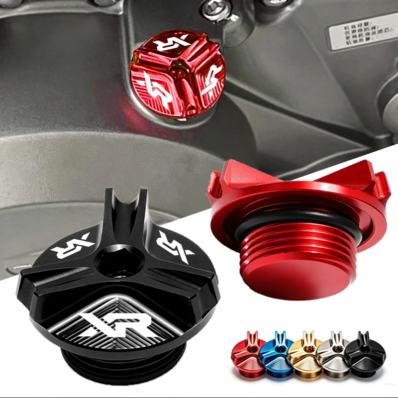 For honda XR XR230 XR150 XR400 XR 600 230 250 400 125 150 accessories  Motorcycle engine oil cap bolts fuel filler cap protectio