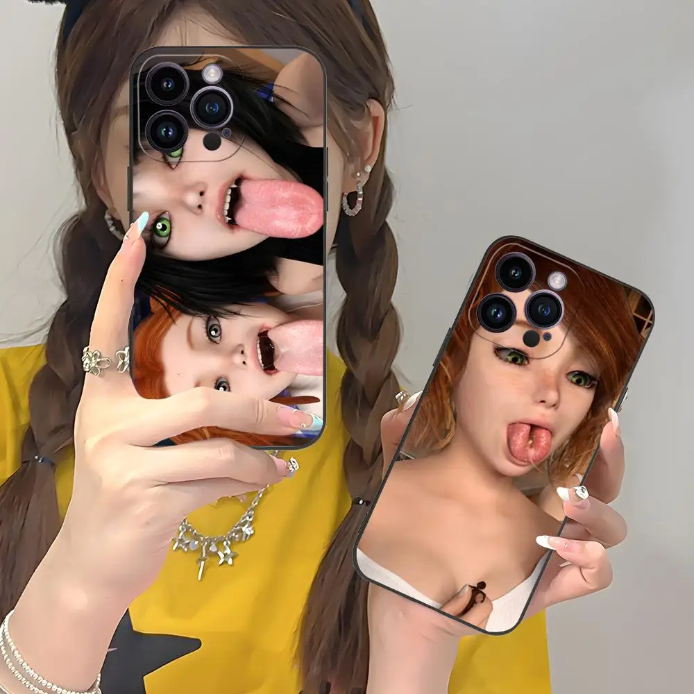 

Чехол для мобильного телефона Y2K Girl Teena для iPhone 17, 16, 15, 14, 13, 12, 11 X XR XS 8 7 Pro Max Plus, мини-цветный защитный роскошный красивый