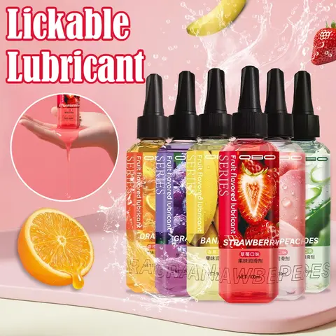 100ml Lickable Fruit flavored Lubricating Oil for Adult sexx Water Based Lubricating Fluid Wash Free Lubricant Couple sexxual Lube