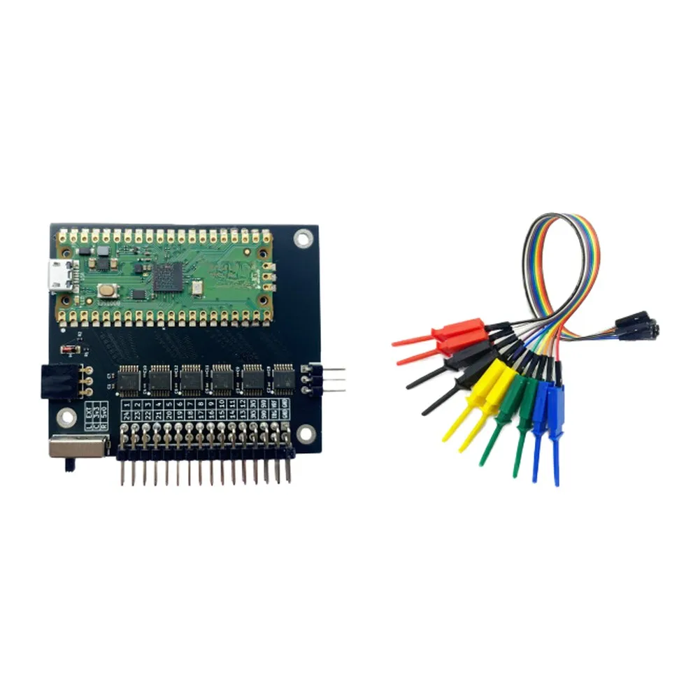 24 Channel For Logic Analyzer Module RISC-V High Sampling Rate Digital Signal For Capture For Circuit Debugging Test Tool Black