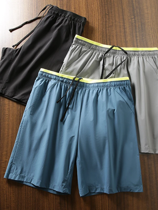 

Men's Summer Thin Qui Dry Casual Sports Outdoor ort Pants Five-Quarter Length Faionable Urban Sle Straight Leg orts
