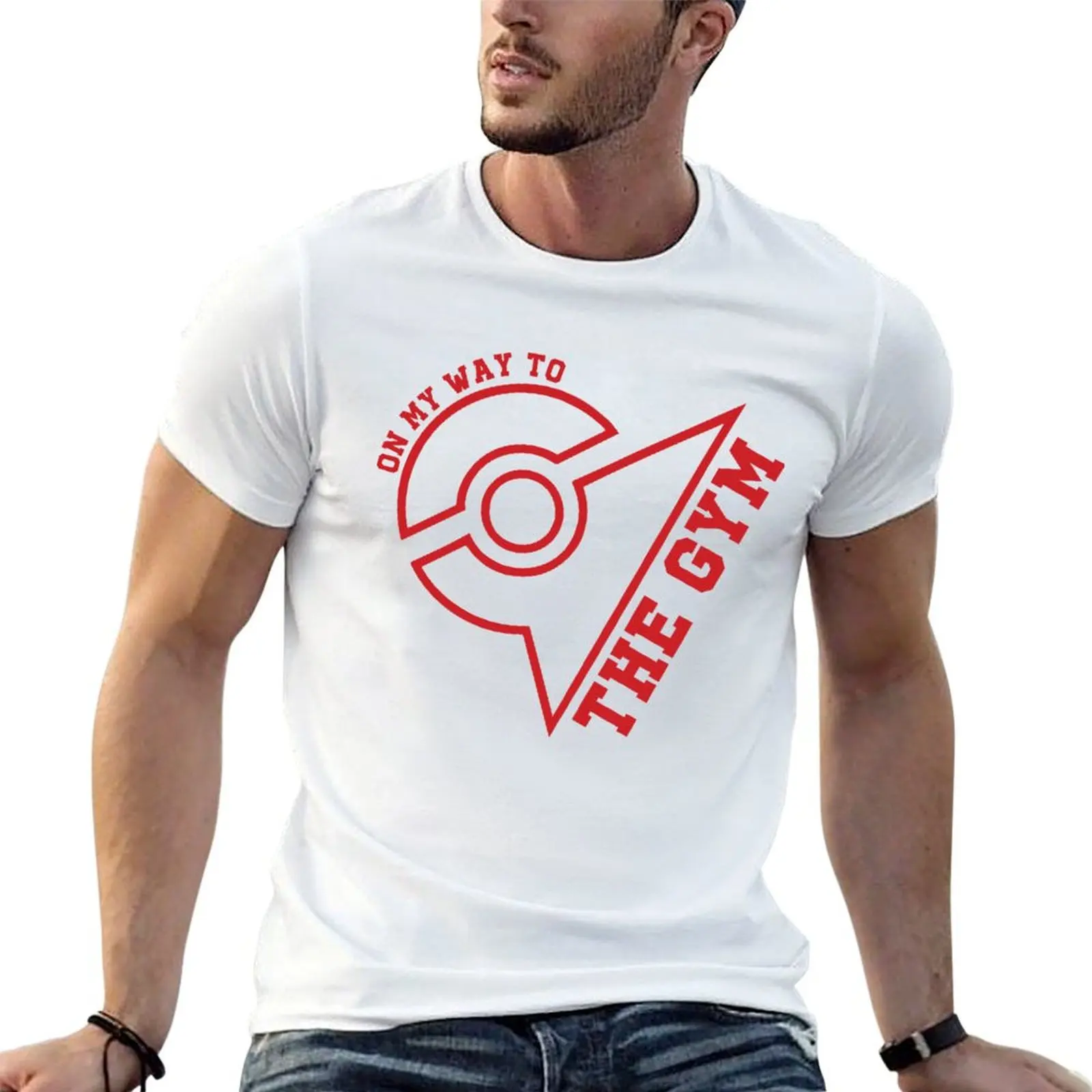 

(Outlines) ON MY WAY TO THE GYM - Valor T-Shirt t shirt for man 100 percent cotton man graphic t shirt T-Shirt