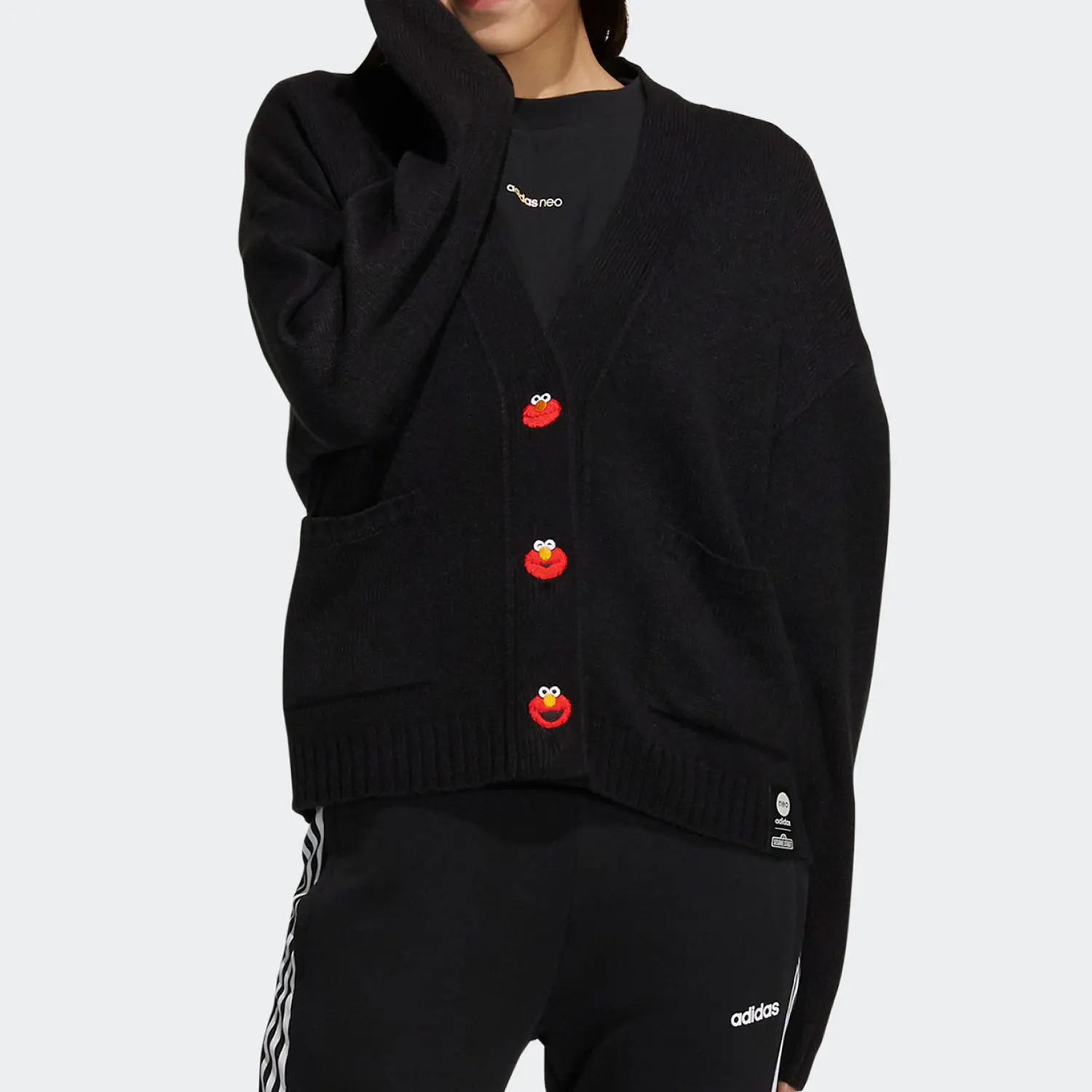Adidas genuine Sesame Street women's sports jacket jacket HD7282