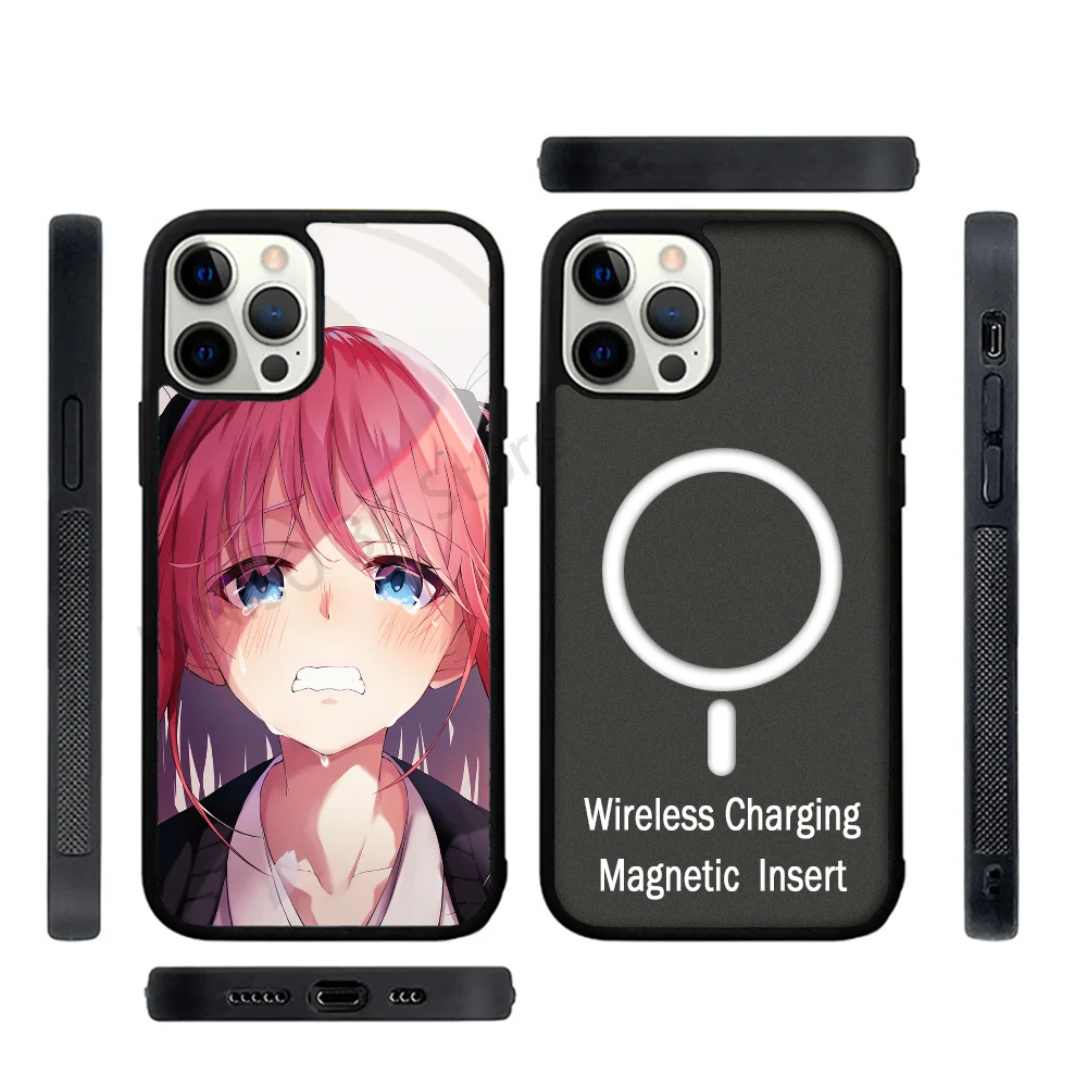 

Anime The Quintessential Quintuplets Nakano Nino Phone Case Strong Magnetic For IPhone 15 14 13 Pro Max 11 12 Mini For Magsafe