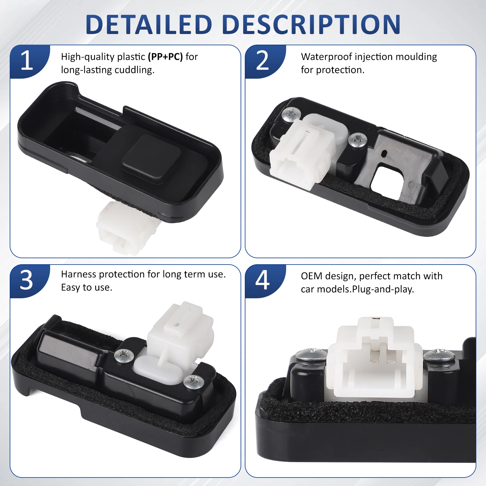 74810TA1003 74810-TA1-003 Car Rear Trunk Tailgate Release Handle Switch Button For Honda Civic Accord City 08-15 Acura RLX TLX - Image 5