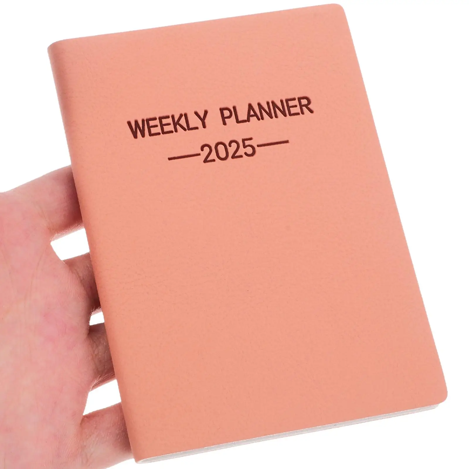 2025 Mini Wallet Pocket Weekly Planner Office Calendar Note Book Pu Small Schedule