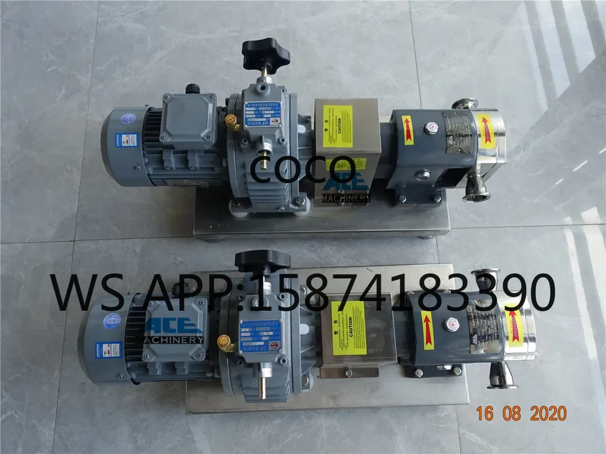High Viscosity Hygienic Stator Pump Ace Mechanical Stepless Speed Regulation for Honey Molasses Chocolate Transfer