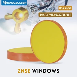 KINDLELASER CO2 Protective Windows USA CVD ZnSe Material Diameter 12.7 20 38.1mm for Co2 laser tube