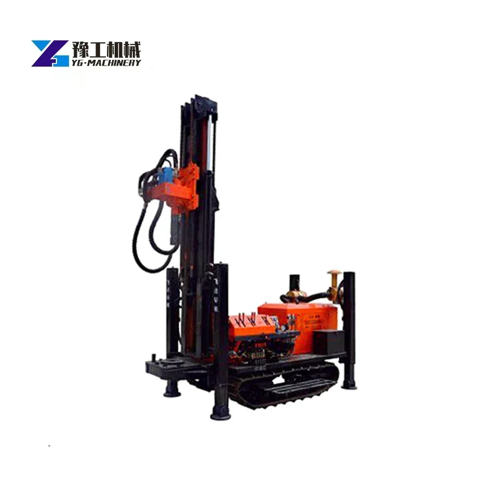 

300M hydraulic nail drill machine portable drilling machine Crawler Water Well Drilling Rig Strong Mobility for Sandy Terrain
