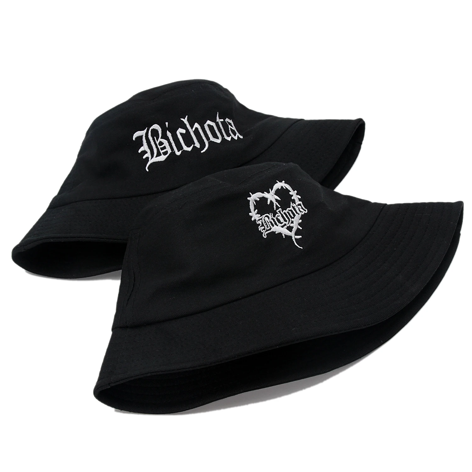 Bichota Bucket Hat  KAROL G Heart Fisherman hat embroidered men and women Reggaeton Fan Gift