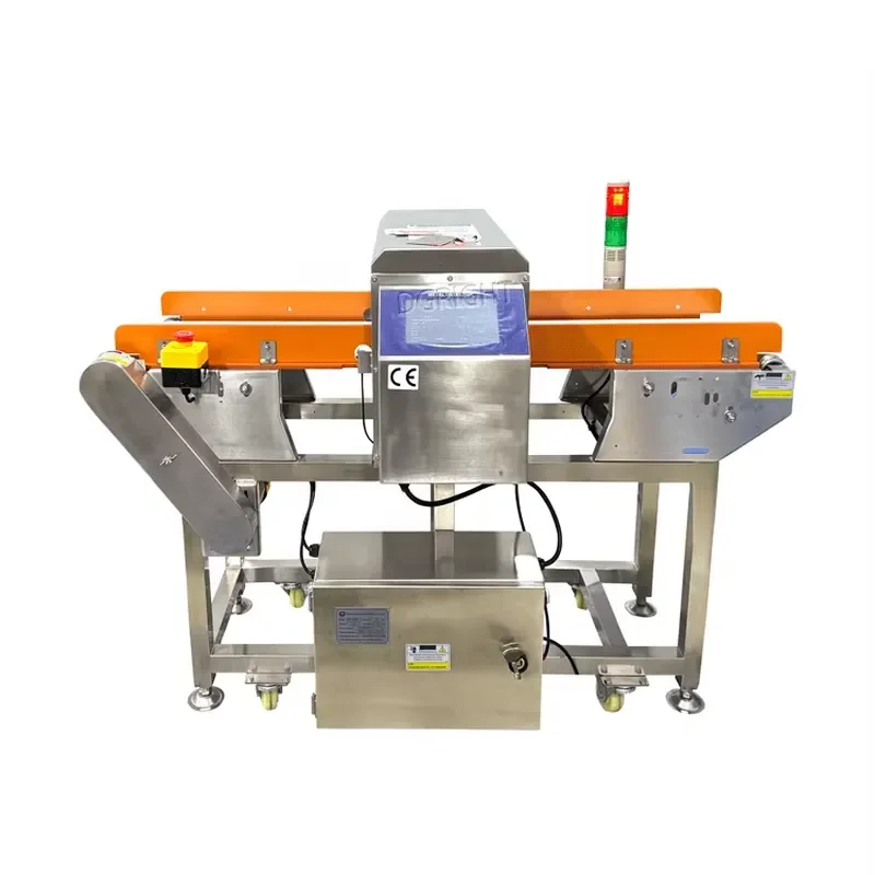 High sensitivity industrial food metal detector automatic digital stainless steel conveyor belt metal detector price