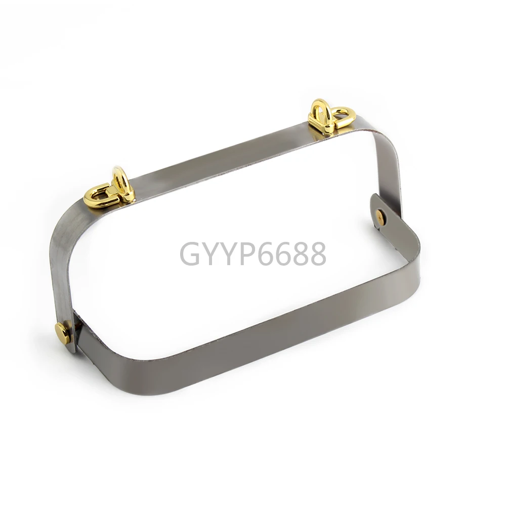 1/5/10PCS 16.7x6.7cm K Gold Rectangle Metal Purse Frame Doctor Mouth Bag For Leather Handbag Kiss Clasp Lock Replace Accessories