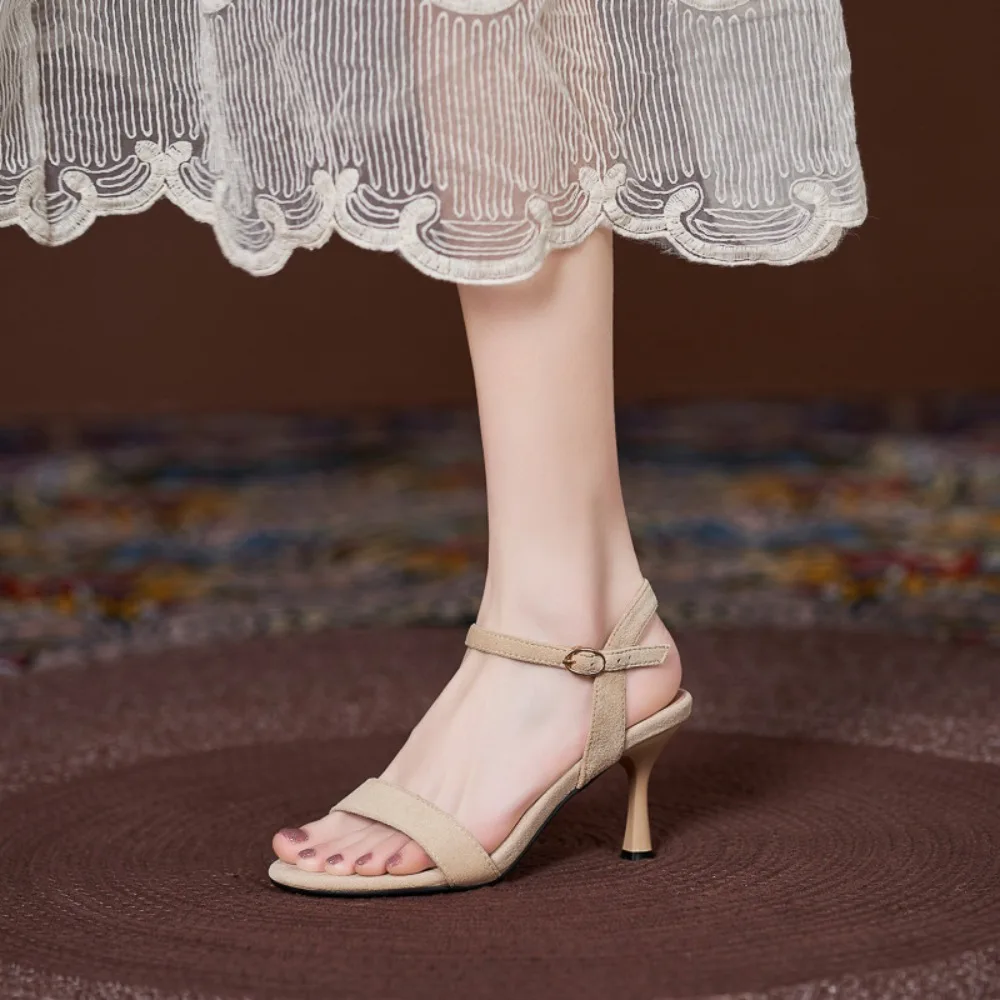 Sandals for Women High Heels Simple High Heeled Sandals Women's Comfortable Small Size 32 33 Large Size Women's Summer Shoes 44 view 5