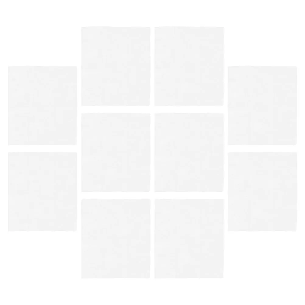 10pcs Air Conditioner Filters PET Vent Dust Net White Cuttable for Home Filtration Clean Environment