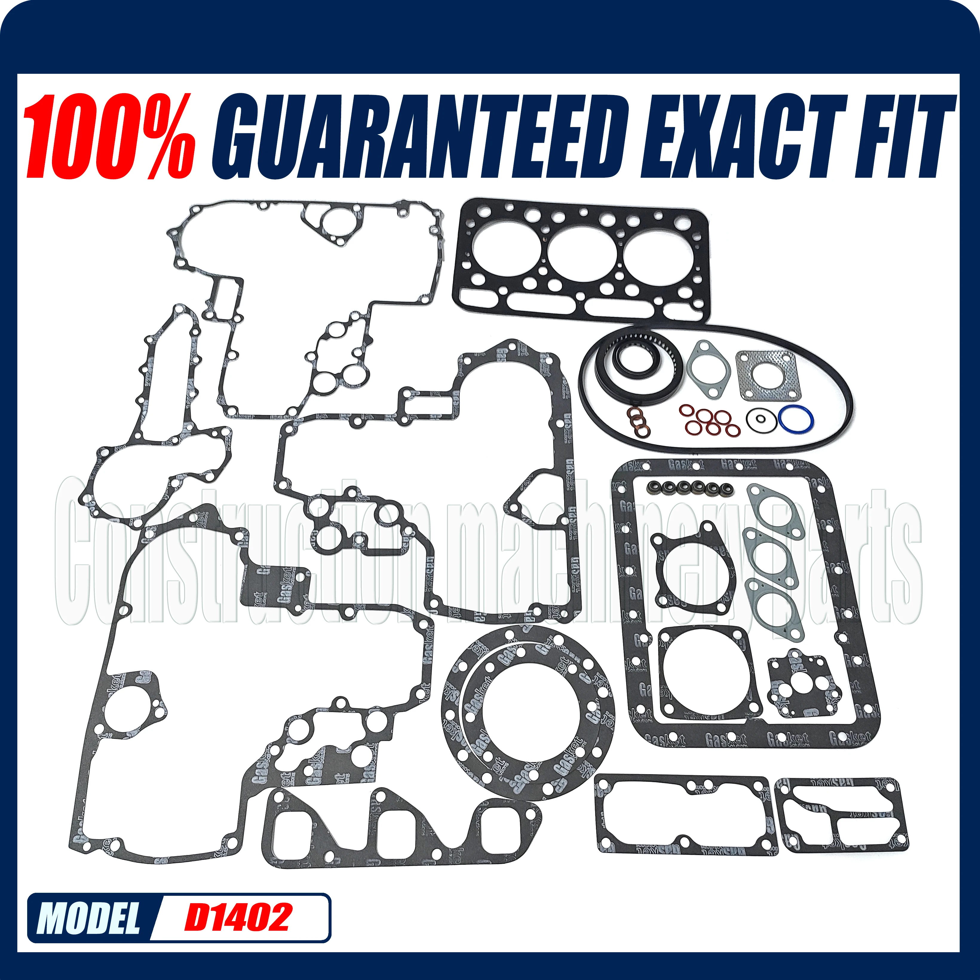 Brand New D1402 Cylinder Head Gasket Full Gasket Kit For Kubota