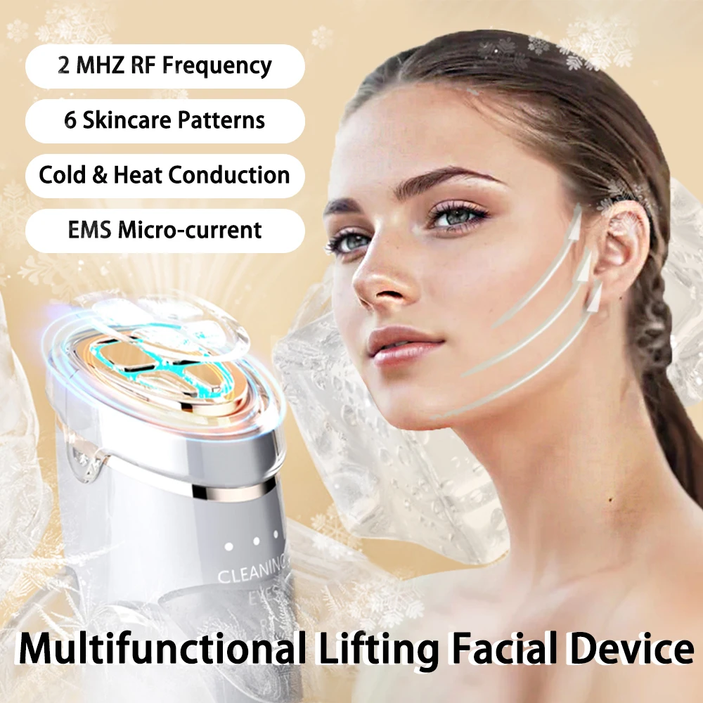 

Home Beauty Machine Skin Rejuvenation Lifting Hot & Cold Ems Beauty Device Facial Massager Beauty Tool for Women