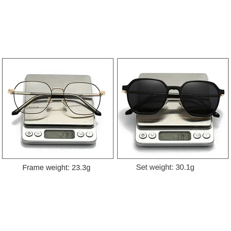 Magnetic High Appearance Level All-Match Myopia Glasses Frame Polarized Sunglasses Car Clip Type Dazzling Sunglasses