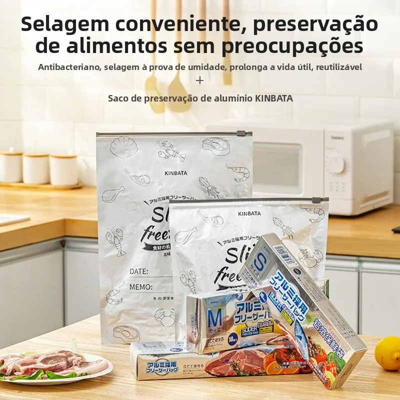 厚手キッチン食品保存密封バッグ冷蔵庫仕切り収納バッグジッパー式保存容器保存袋