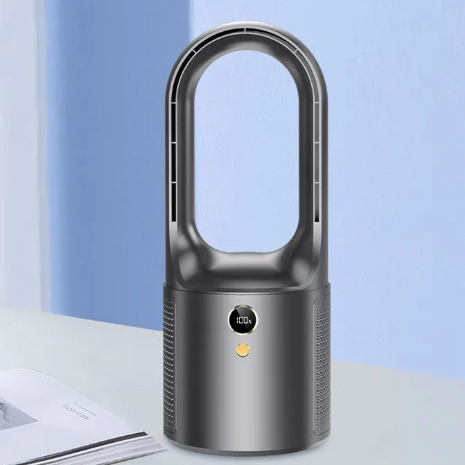 

HEBRON новейший дизайн умный электрический домашний безлопастной вентилятор USB экономия мягкий большой скорость ветра воздушное охлаждение безлопастной башенный вентилятор