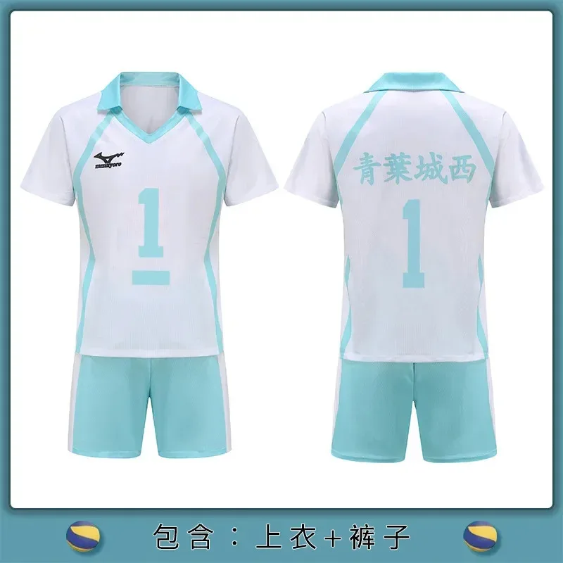 L2025l novo traje cosplay haikyuu karasuno aoba johsai shiratorizawa nekoma clube de vôlei do ensino médio hinata shoyo roupas esportivas