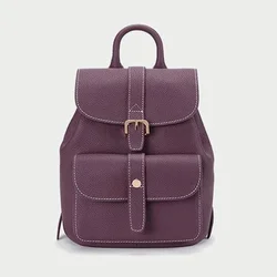 Genuine leather Casual Backpack 2022 Autumn And Winter New Trend Female Backpack Famous brand large capacity ladies shoulder bag