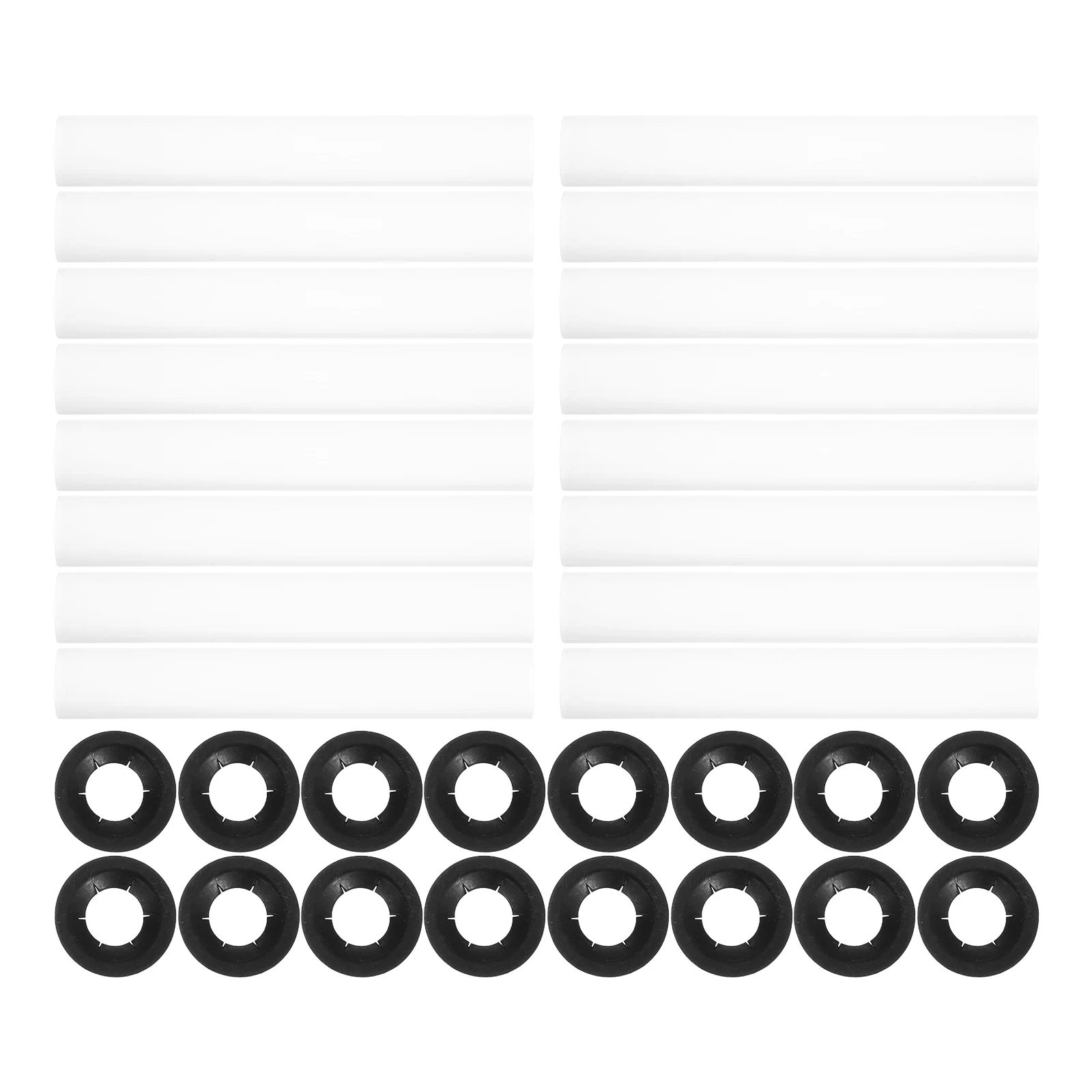 

1 Set Garage Hinge Silent Roller Sleeve Kit Sturdy Plastic Easy Install Noise Reduction Replacement Quiet Roller Sleeves For