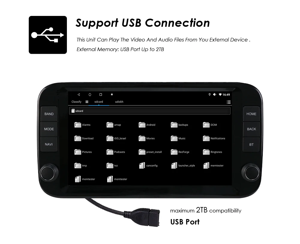 Hizpo 9-Zoll 2Din Android Auto Autoradio für Fiat Panda 2013 - 2024 Multimedia GPS-Navigation RDS DSP SWC 4G BT WiFi CarPlay – Detail 10