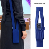 Autumn Winter 2025 Knitted Crossbody Bag for Apple Devices Unisex Mini Single Shoulder Bag Fashion Christmas Gift for Teens Cozy