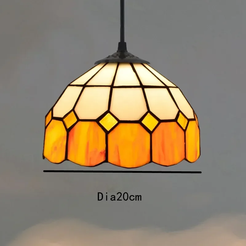 Europese stijl vintage Tiffany gekleurde glazen bar restaurant kroonluchter creatieve glazen lantaarn in landelijke stijl - afbeelding 1