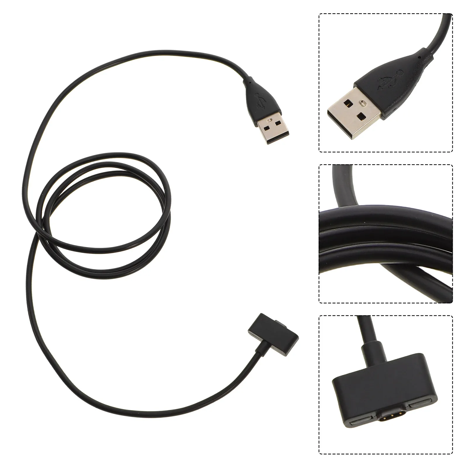 Smart Watch USB Charger Cord Replacement Bracelet Foldable Power Cable Magnetic Connector Wristband Charging Cable Portable Use