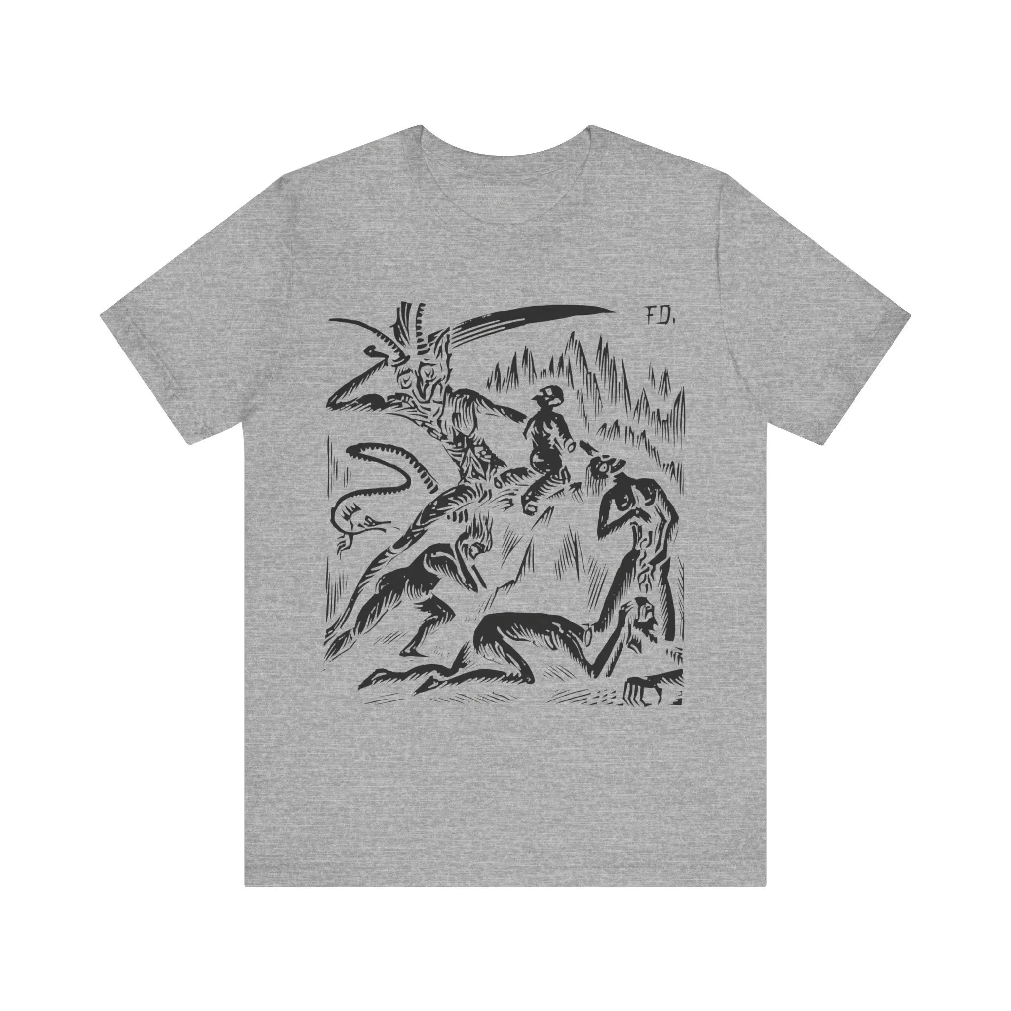 الجحيم XXVIII فرديس دوسا الفن خمر مخيف الرعب قميص الرعب تي شيرت دانتي الجحيم الكوميديا الإلهية قصيرة الأكمام تي شيرت