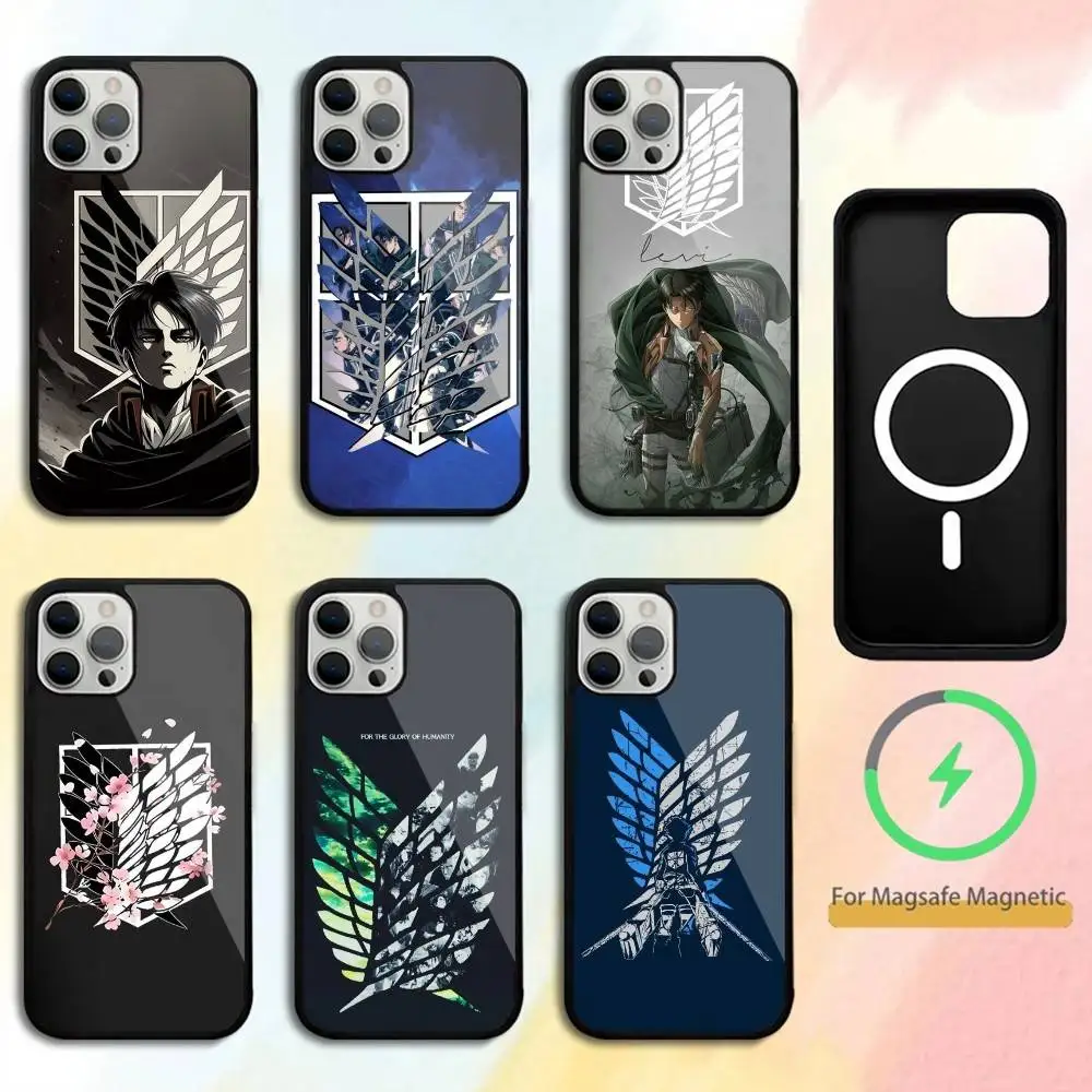 

Attack On Titan Phone Case For iPhone 17,16,15,14,13,Pro,Max,Plus,Magnetic For Magsafe Wireless Charging