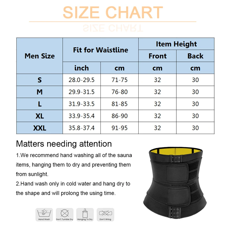 LAZAWG Mens Waist Trainer Male Abdomen Reducer Slimming Belt Body Shaper Bandage Wrap Workout Corset Belly Shapewear Trimmer